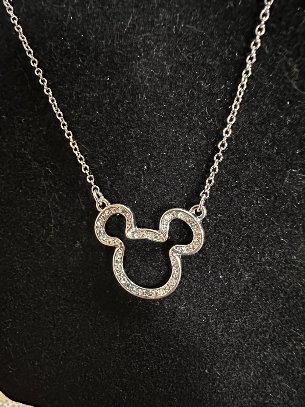 Disney Mickey Mouse Rhinestone Inset Necklace - Picture 2 of 5